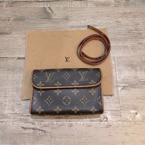 Louis Vuitton Monogram Pochette Florentine Waist Bag BumBag Clutch